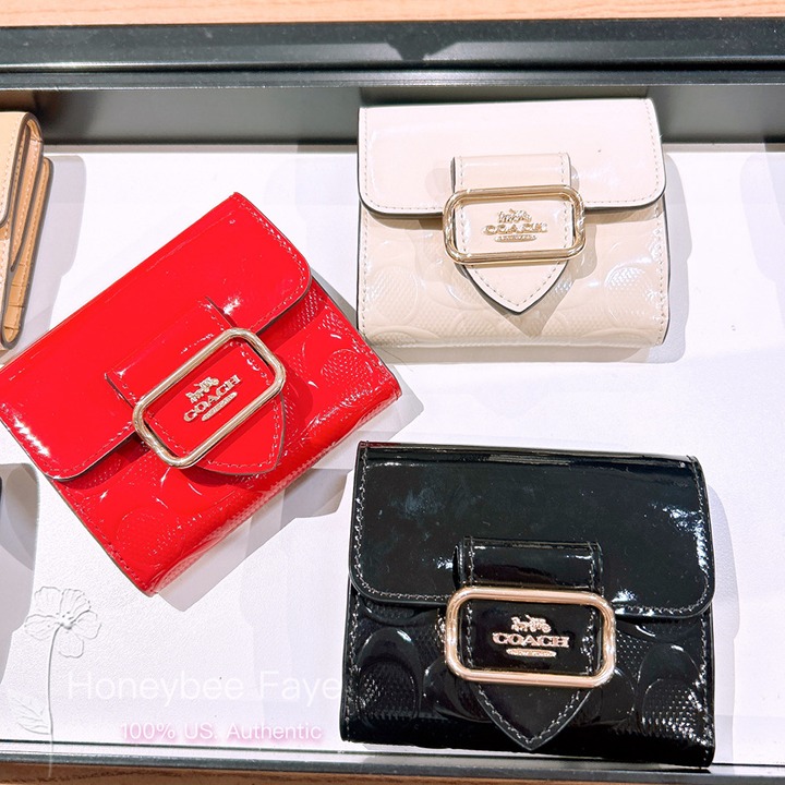 折りたたみ財布 COACH Small Morgan Wallet In Signature Leather CV416 nwt coach Small Morgan Wallet In Signature Leather black