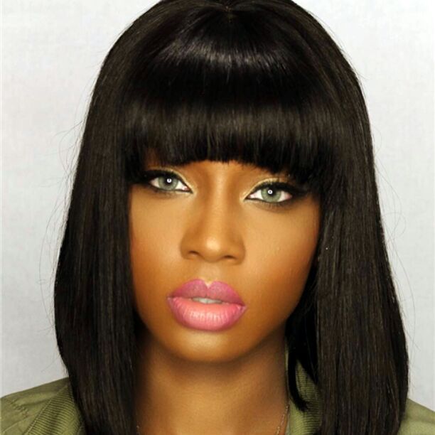 Brazillian Human 12 inch yaki bob wig
