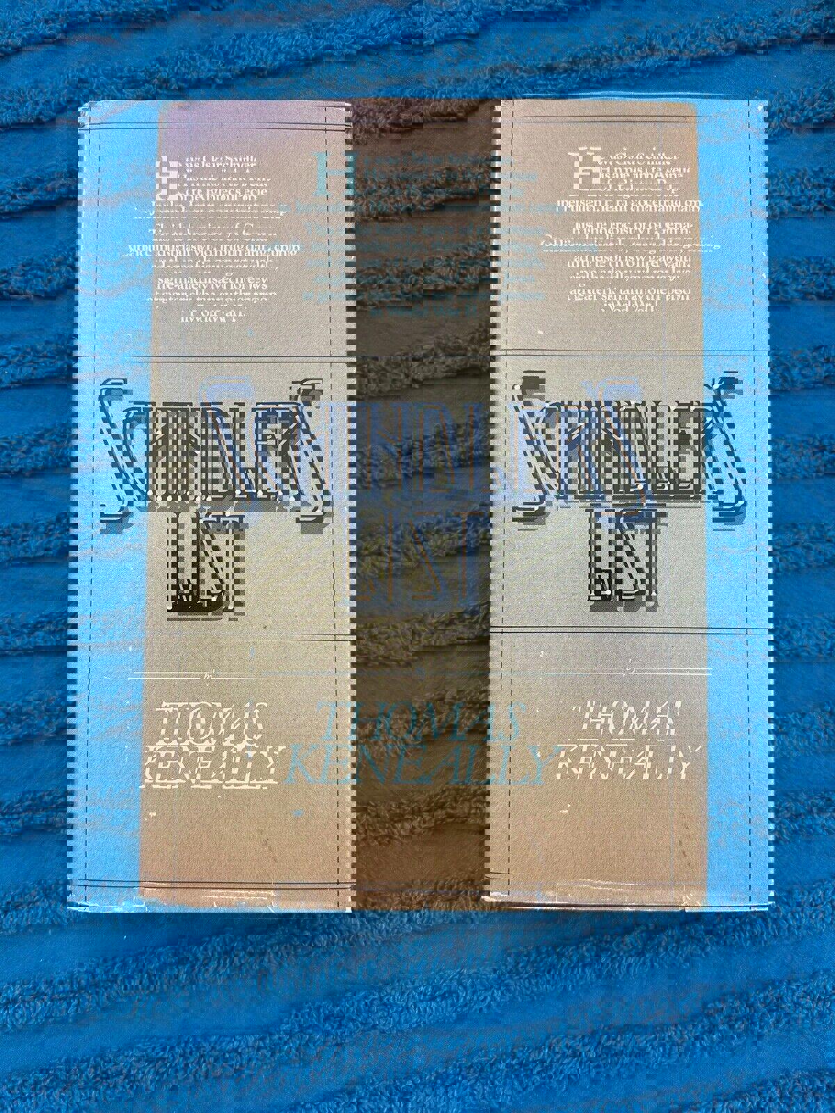 Thomas Keneally / Schindlers List 1st Edition 1982