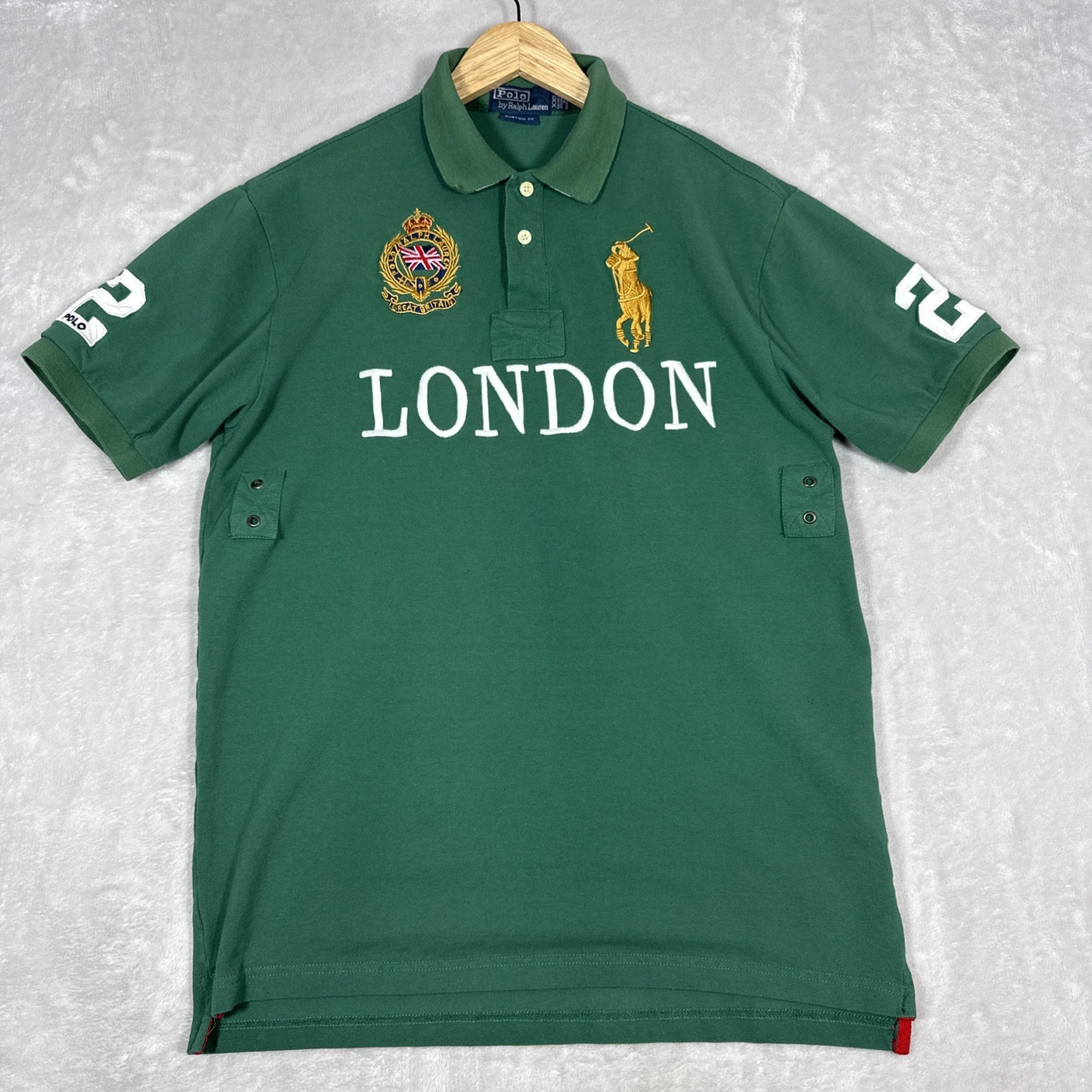 NEW Vintage Polo Ralph Lauren Polo Shirt! USA Flag Big Pony