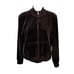 Ralph Lauren Brown Velvet Zip Up Track Jacket