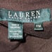Ralph Lauren Brown Velvet Zip Up Track Jacket