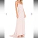Lovers + Friends The Slip Satin Maxi Dress Pink Champagne Size 6 New With Tags