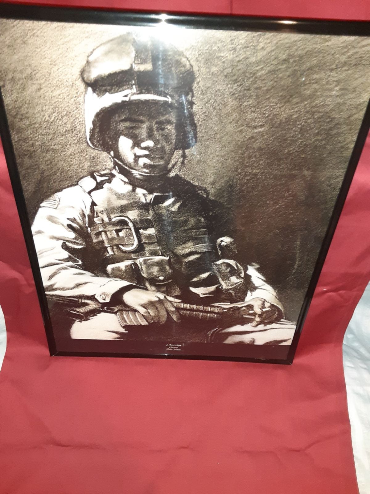 Military Art: a Battle Dressed Soldier