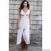 BEBE Ivory Halter Maxi Dress Size Medium