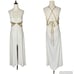 BEBE Ivory Halter Maxi Dress Size Medium