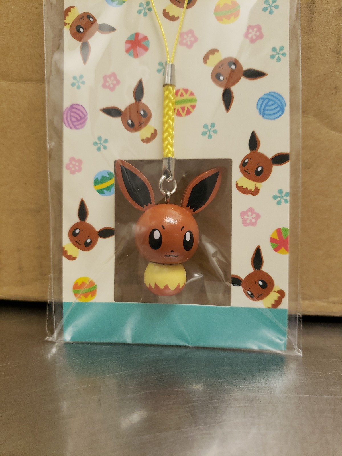 Eevee Kokeshi Figure Keychain Strap Pokemon