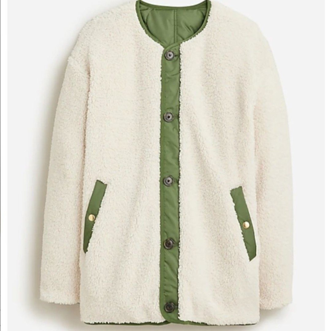 J Crew reversible puffer jacket with Primaloft