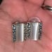 Textured Vintage Square earrings