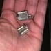 Textured Vintage Square earrings