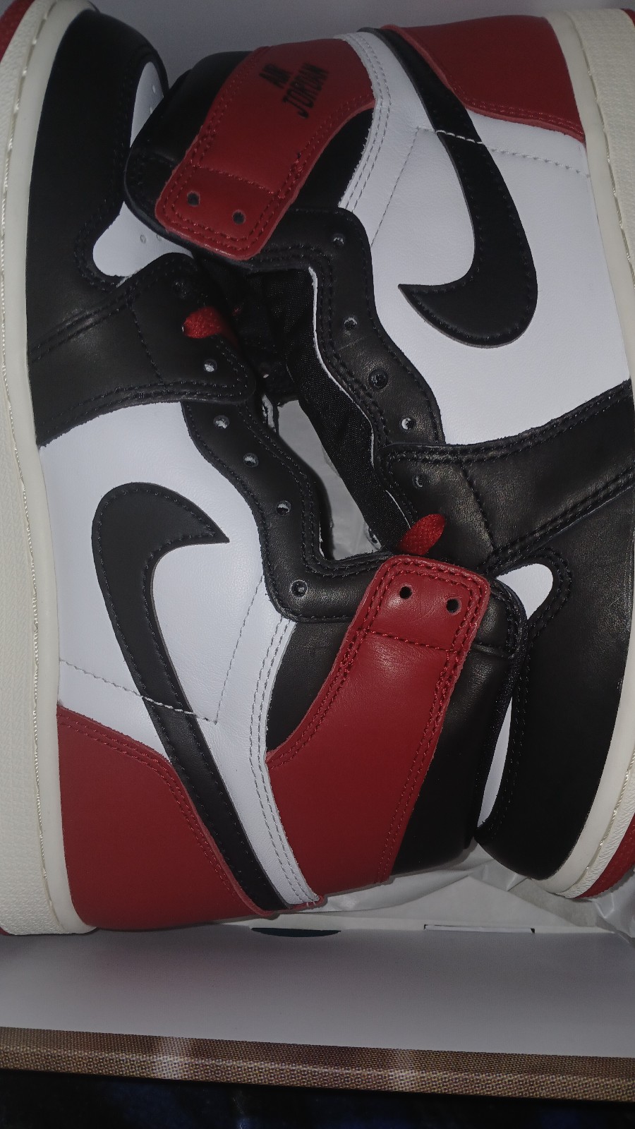 Nike Air Jordan 1 Retro High OG Shoes in Black/White/Gym Red