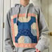 Vintage quilt patch hoodie