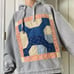 Vintage quilt patch hoodie