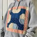 Vintage quilt patch hoodie