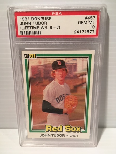 1981 Donruss #457 John Tudor RC PSA 10