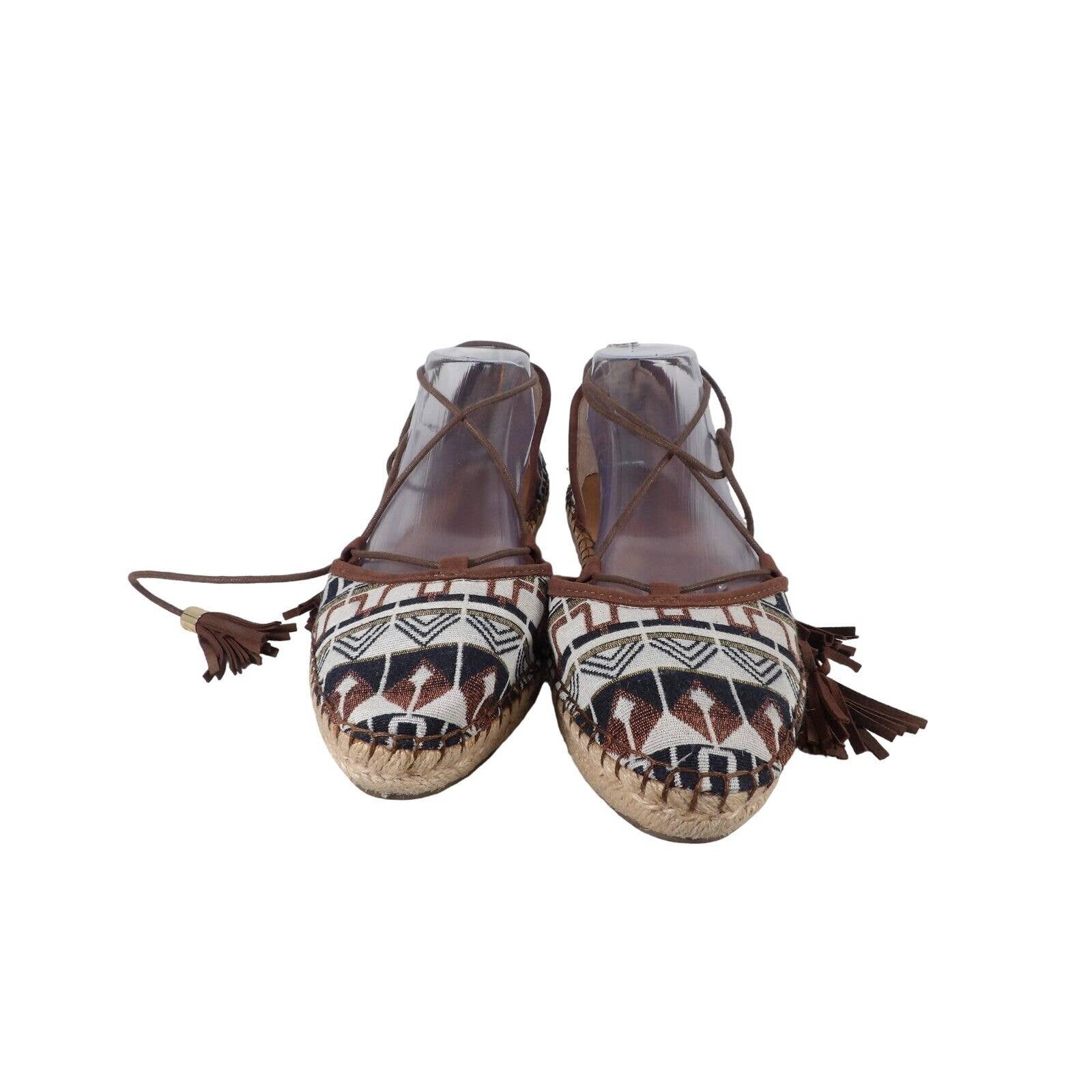 Franco Sarto Dream Womens Multicolor Round Toe Espadrille Flats Size 9.5 M