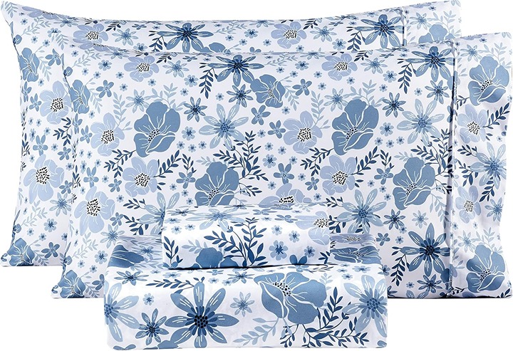 Queen Size Sheets Set - 4 Piece Soft Breathable Microfiber