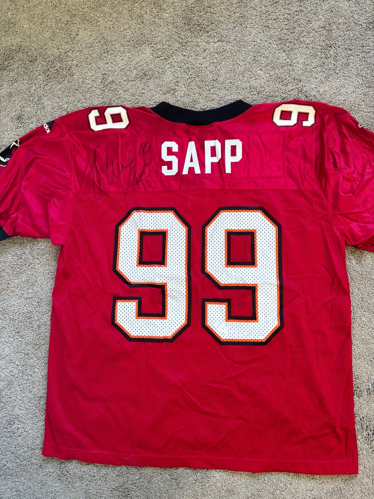 Autographed Warren Sapp Jersey