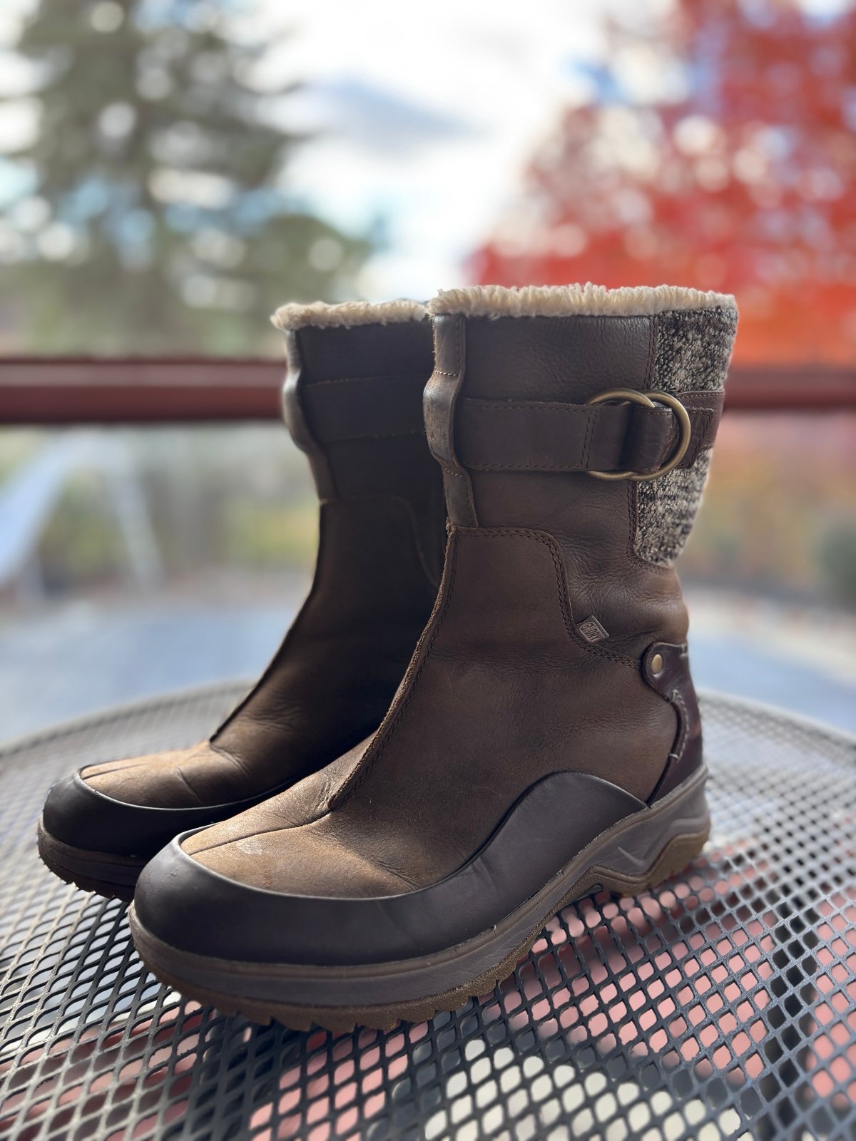 Merrell Eventyr Mid North Waterproof Boots 7 Winter Leather Faux Fur Insulated