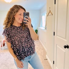 Isabel Marant Etoile Purple Pink Cotton Ikat Blouse Top 38 Medium