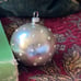 Rare lot of 7 mid century Christmas Tree Ornament Mercury Blown Glass Shiny