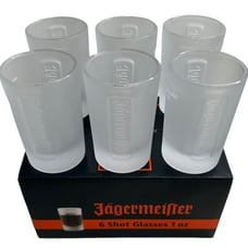 NEW Jagermeister Six Pack 1 Ounce Shot Glasses