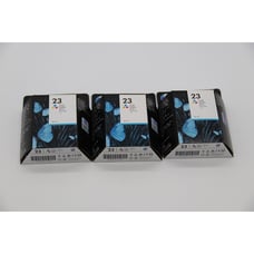 LOT OF 3 HP 23 Ink Cartridge - Tri-Color EXPIRED SEALED 2018 2019