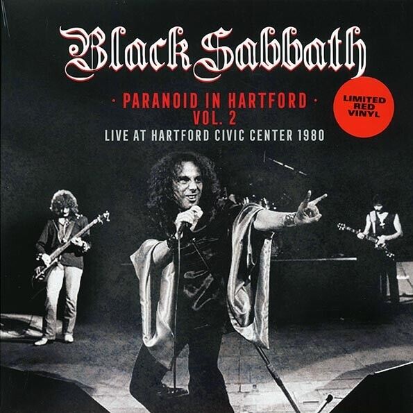 BLACK SABBATH Paranoid In Hartford 1980 Live LP Vol. 2 Dio RED Vinyl NEW