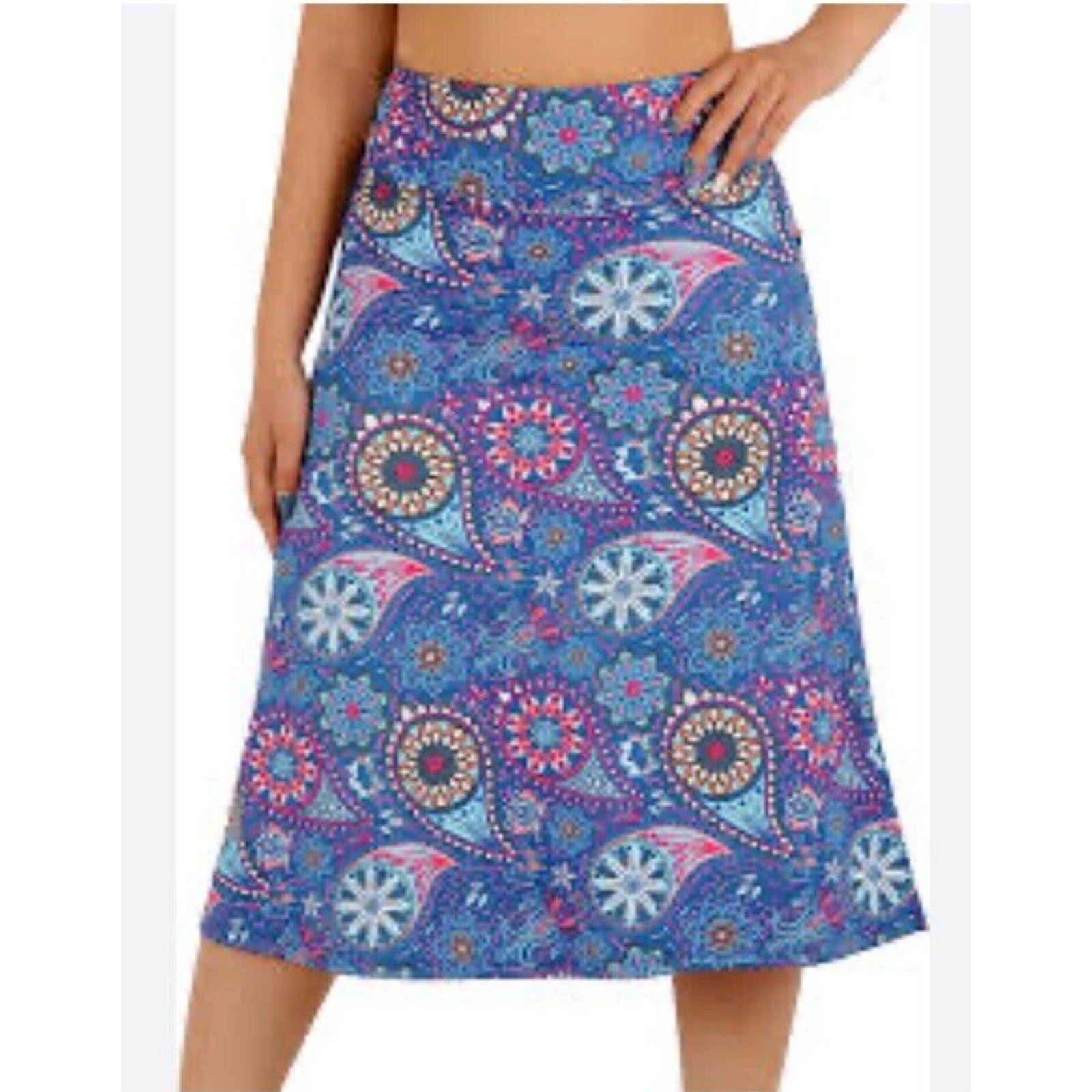 Womens Skorts Modest Knee Length Skirts Athletic Midi Active Running Sz Medium
