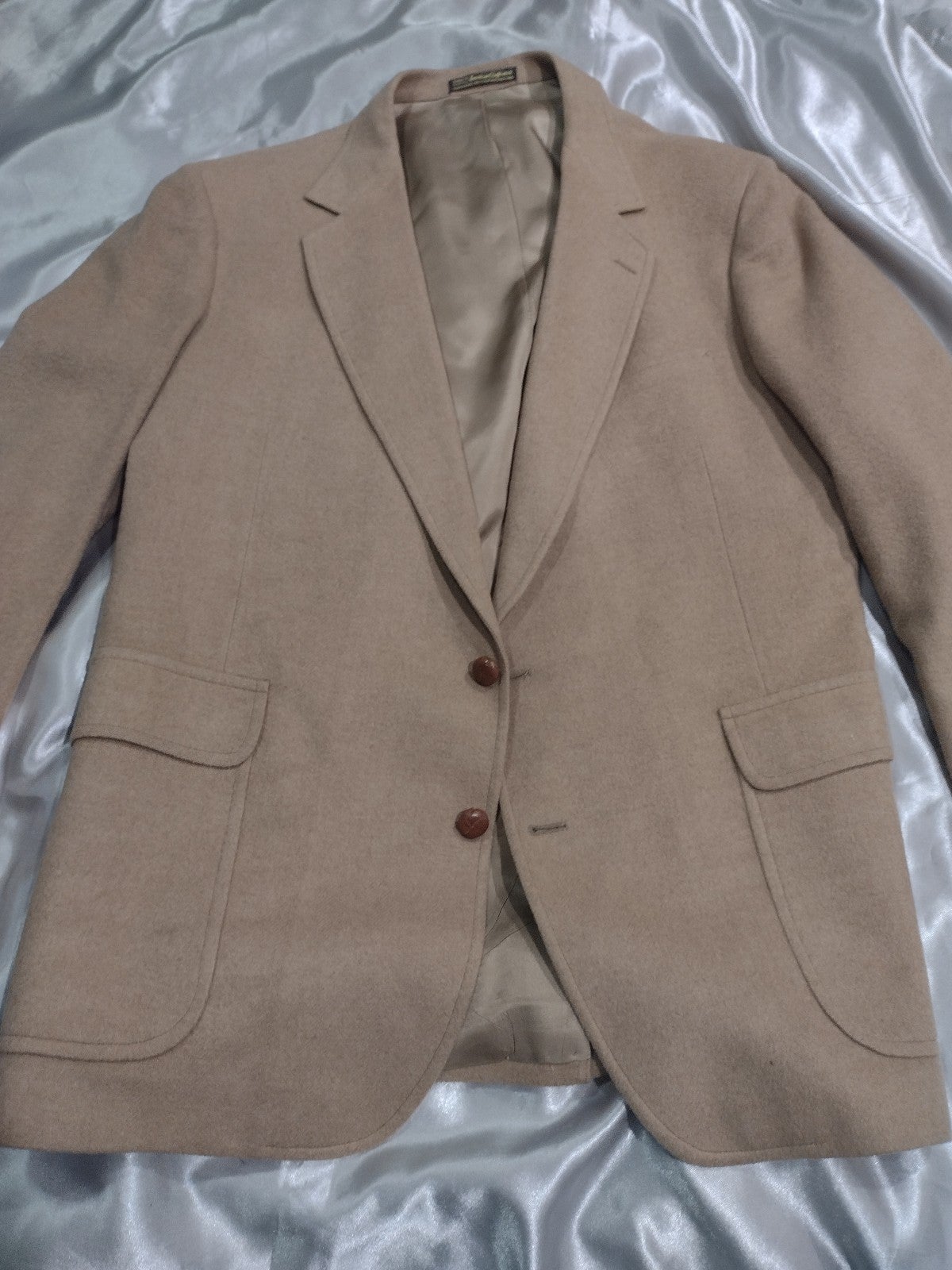 VINTAGE RON TONEY 100% CAMEL HAIR BLAZER 46 L