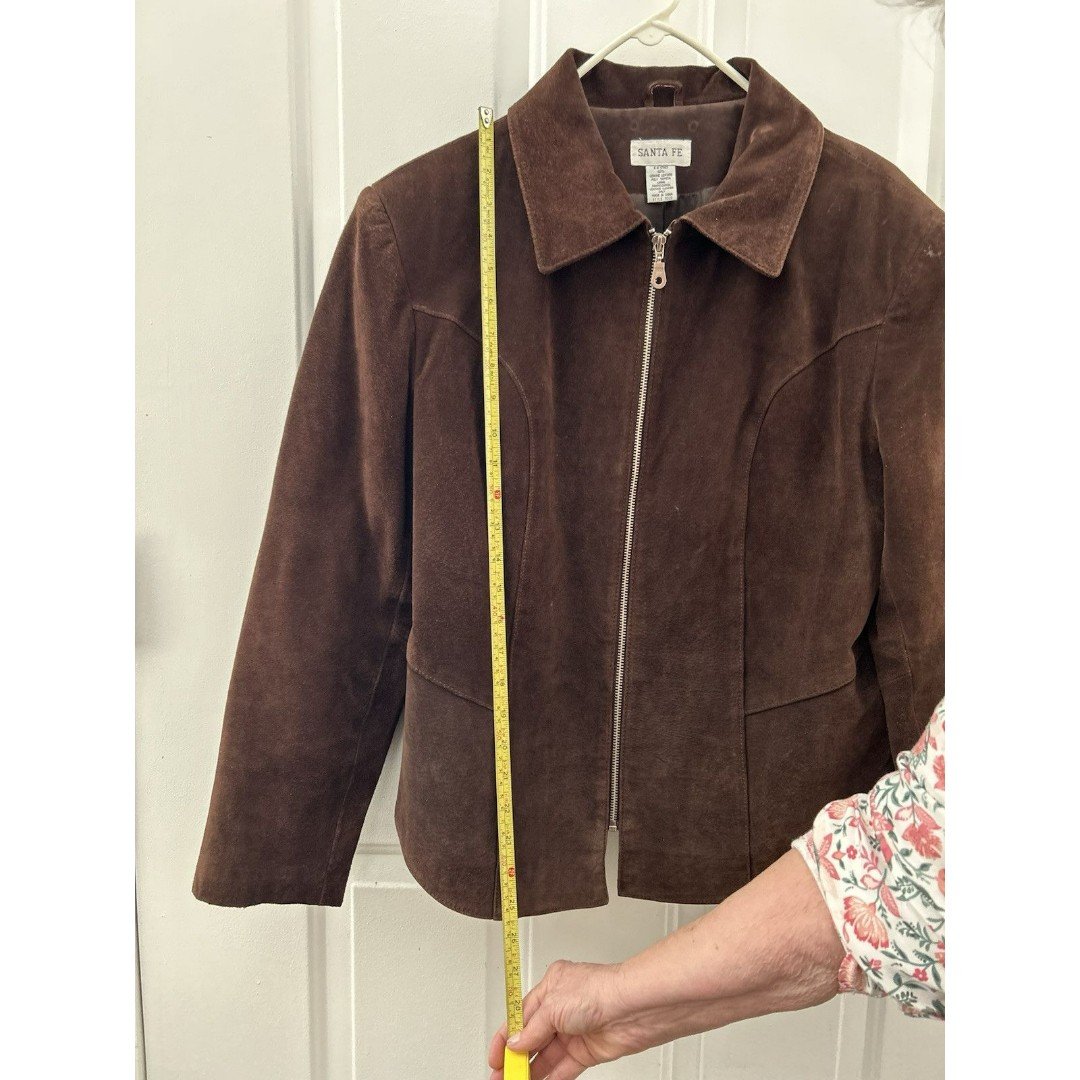 Vintage XL 100% Genuine Leather Full Zip Up Jacket