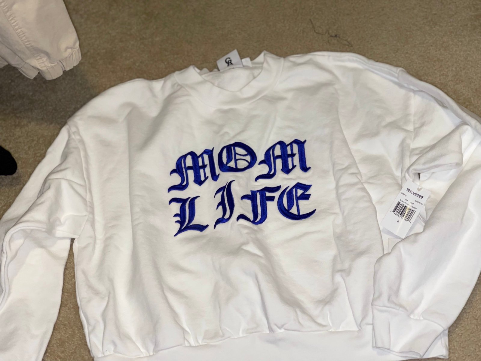 Good American Mom life sweater