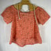 BAILEY/44 MONKEY PRINT SHORT SLEEVE HALTER SALMON TOP SIZE Large Blouse
