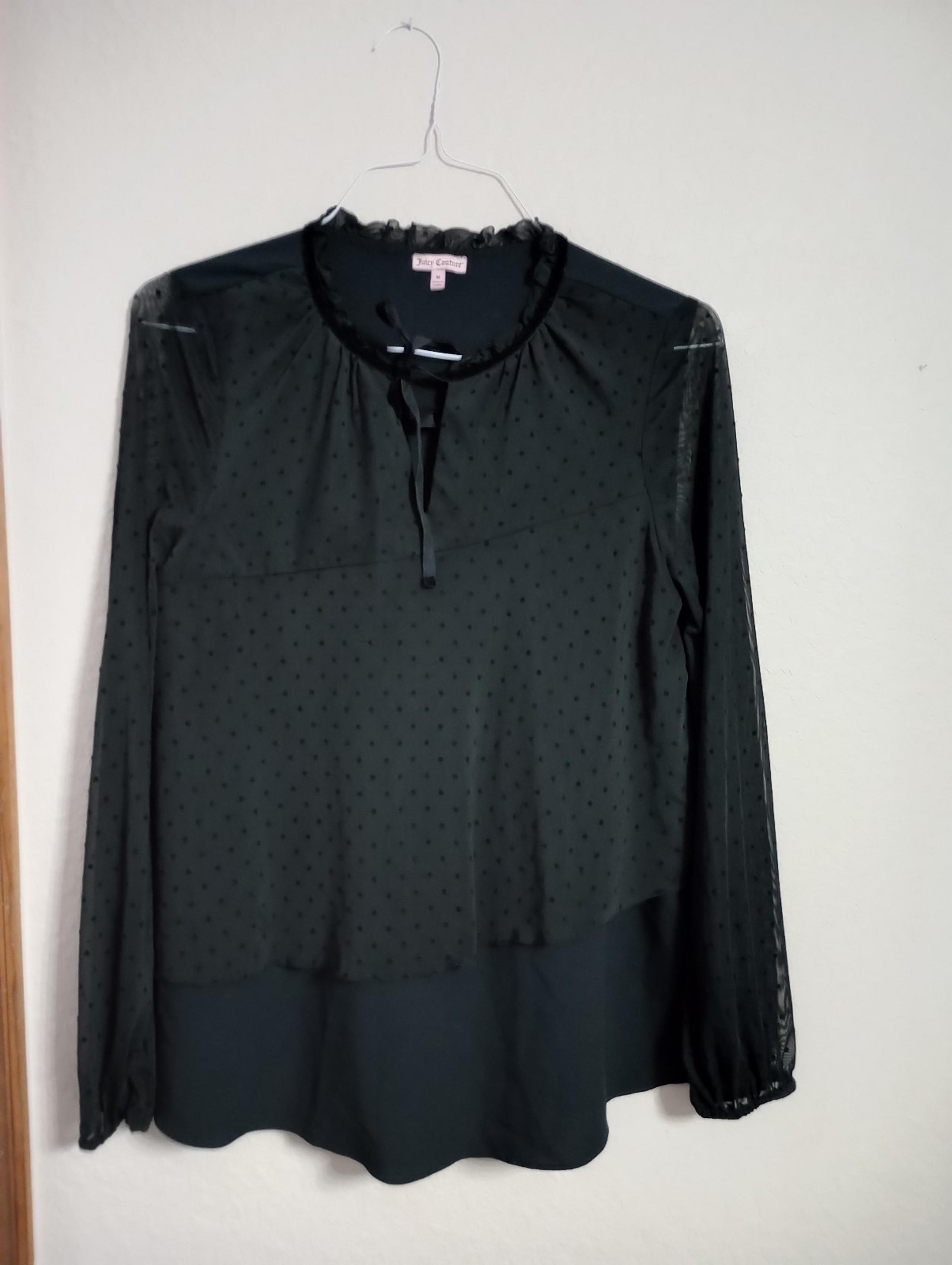 Juicy Couture Women's Size Med. Layered Flounce Blouse