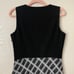 Theory Dress Womens Size 8 Black White Ranied Bixion Plaid Wool Blend Knit Mini