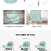 Baby High Chair with Double Removable Tray for Baby/Infants/Toddlers