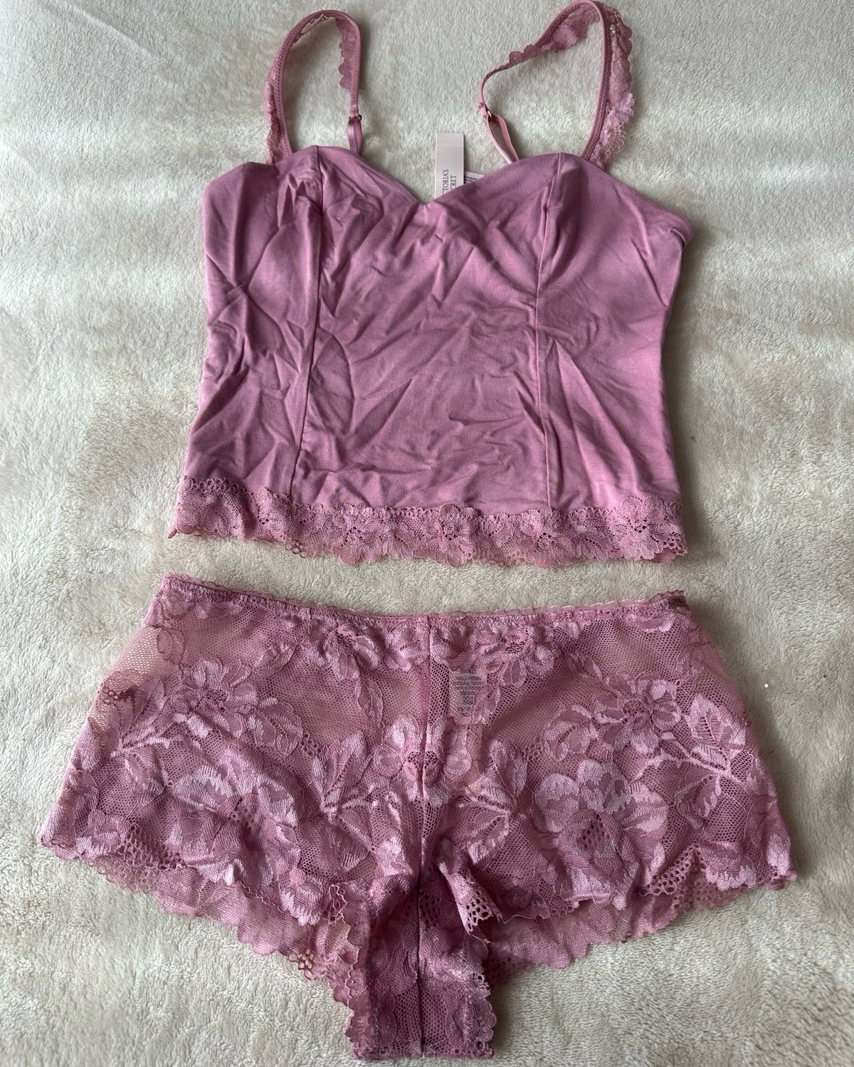 Pink lace Pajama set