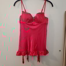 Victoria's Secret Satin Garter Slip 34B