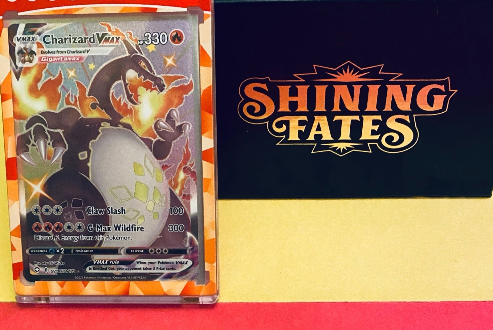 Charizard vmax shiny#SV107 shiny fates RARE