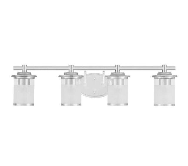 Hampton Bay Truitt 32.1 in. 4-Light Chrome Modern Transitional Vanity