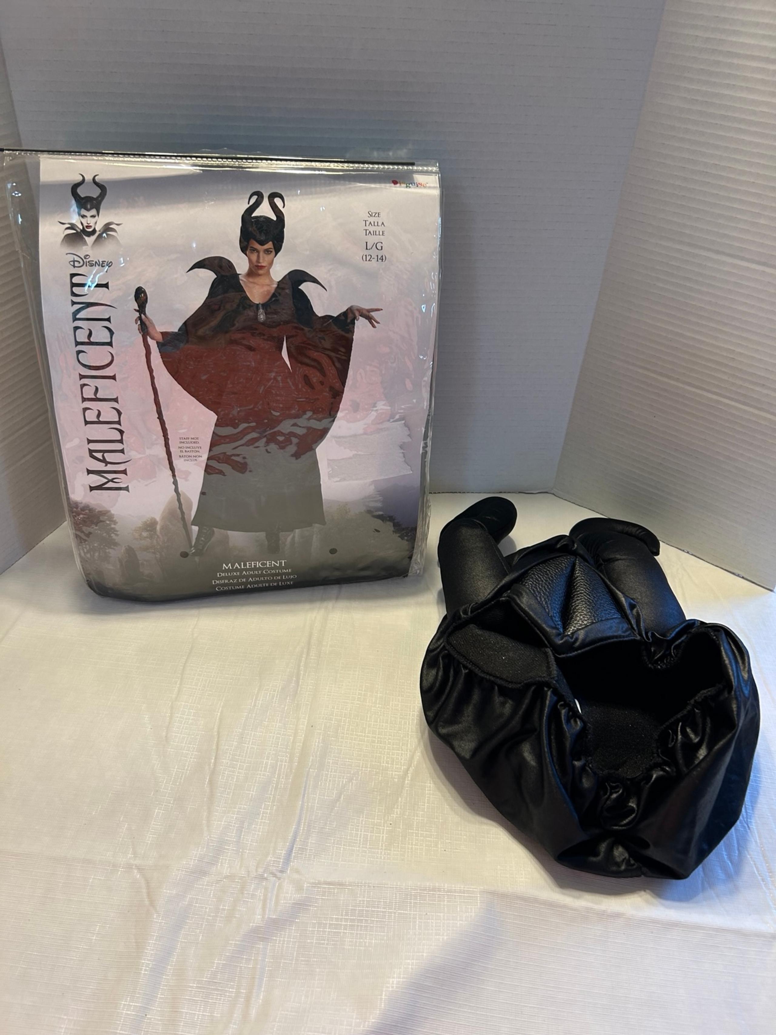 Maleficent Halloween Costume Deluxe Women’s Size Large 12/14