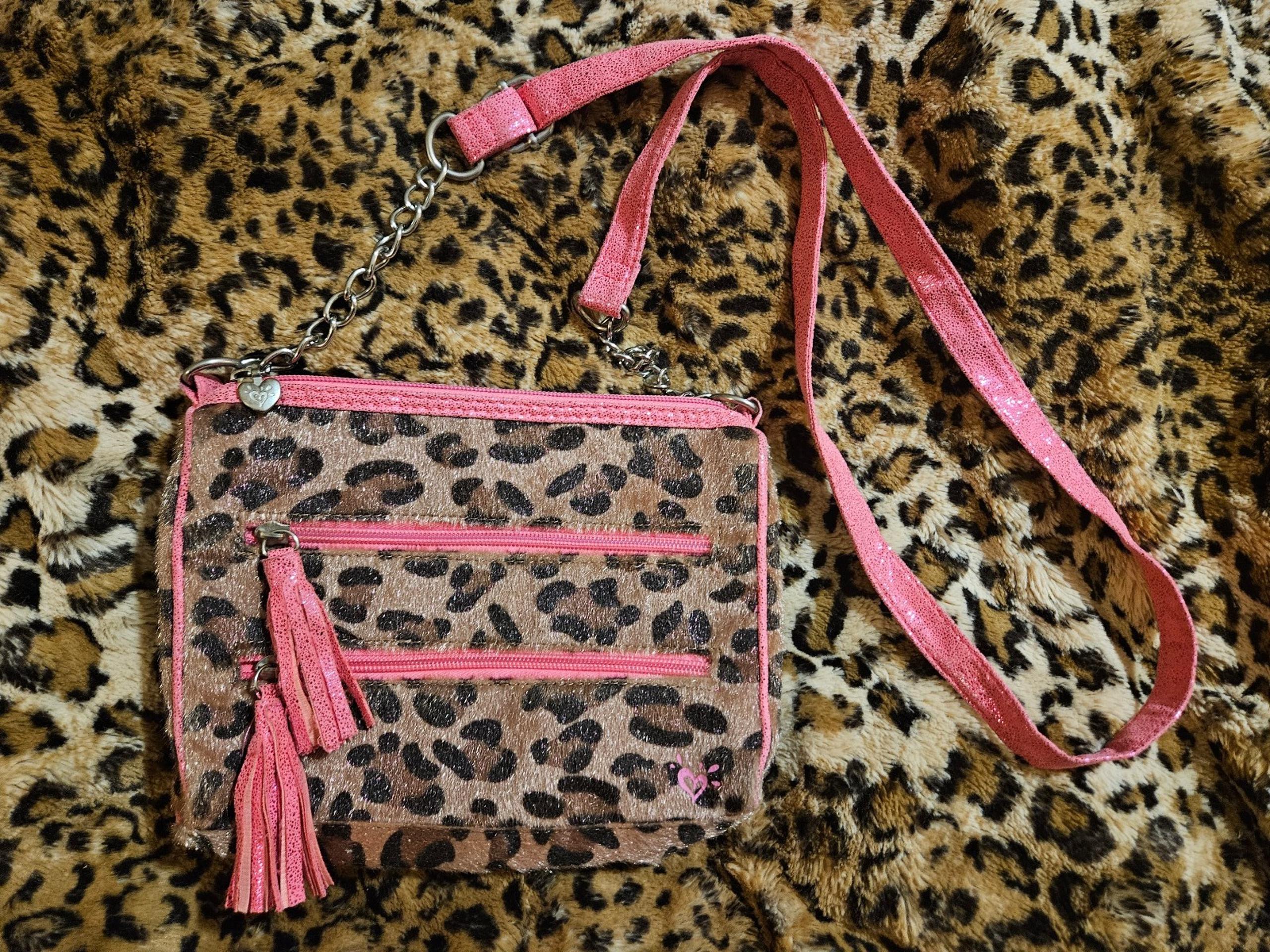 Pink and Leopard Crossbody from Justice
