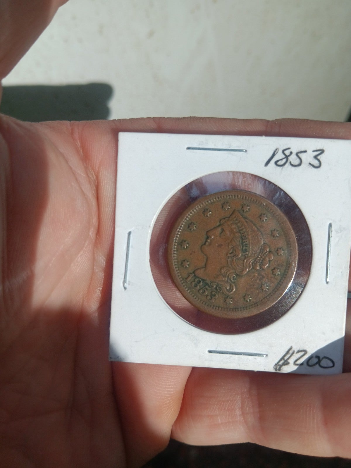 Large cent 1853