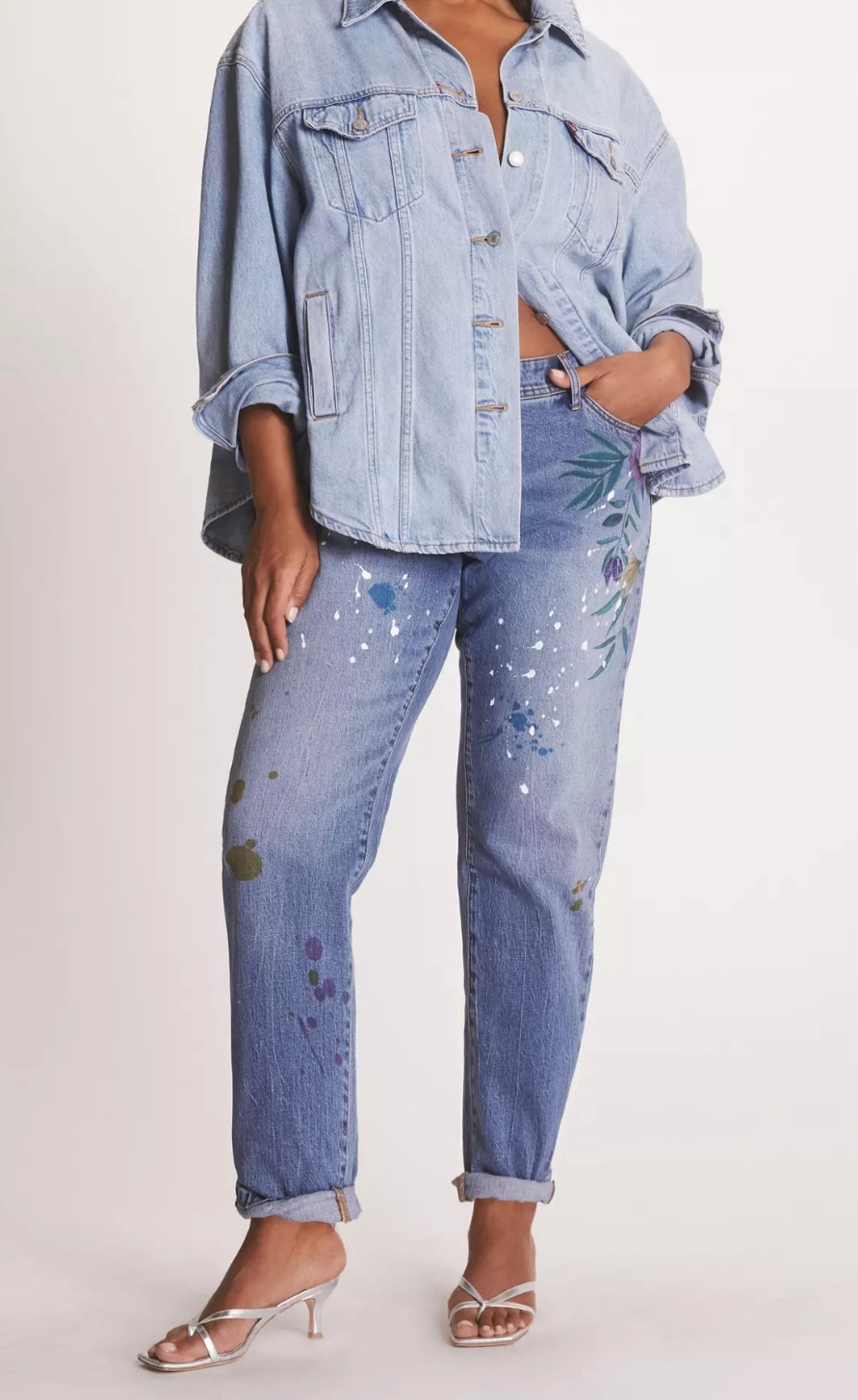 NWT Women Pilcro Anthropologie Slim Boyfriend Mid Rise Distressed Jean Size 16W