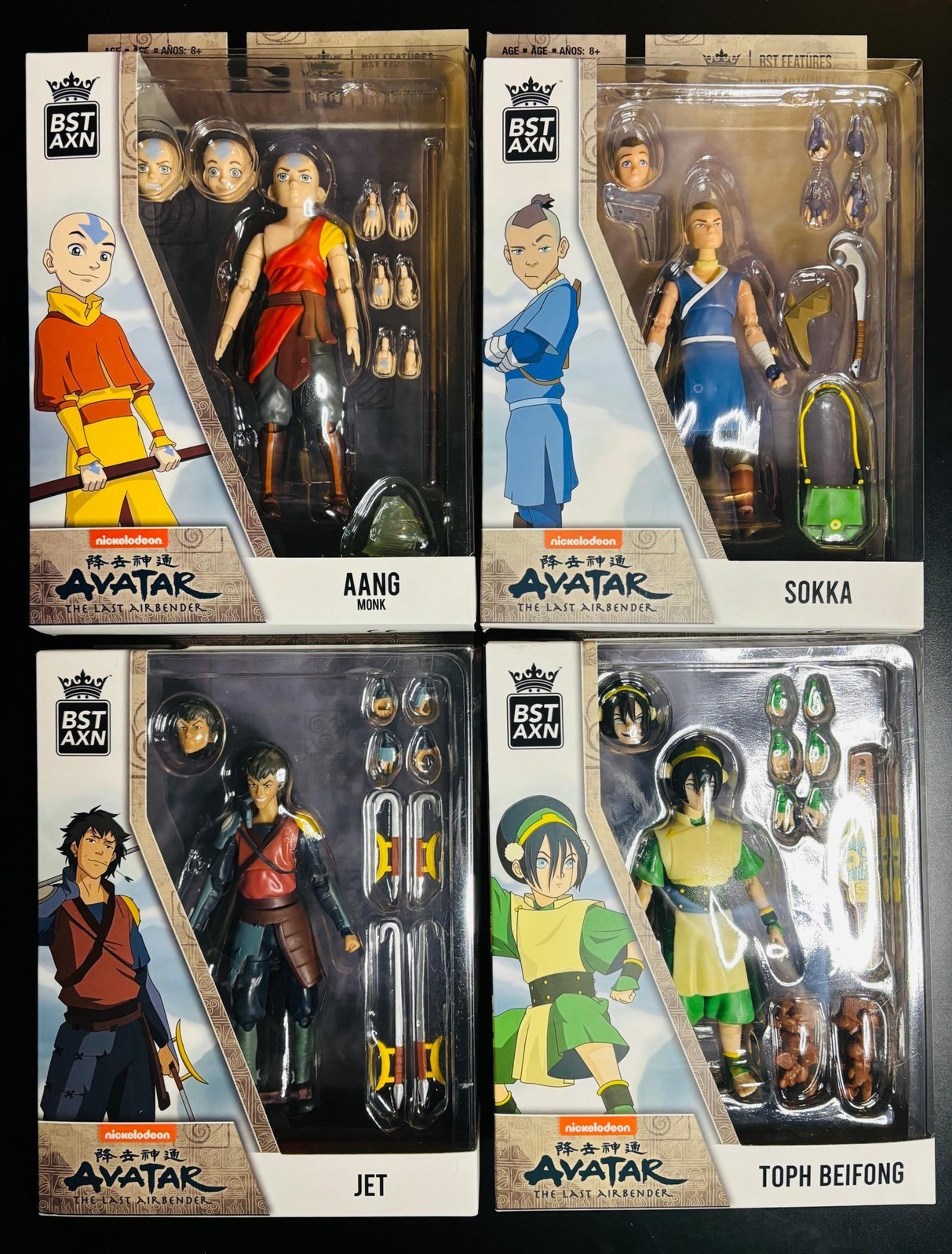 Avatar The Last Airbender Figures Aang Toph Sokka Jet BST AXN The Loyal Subjects