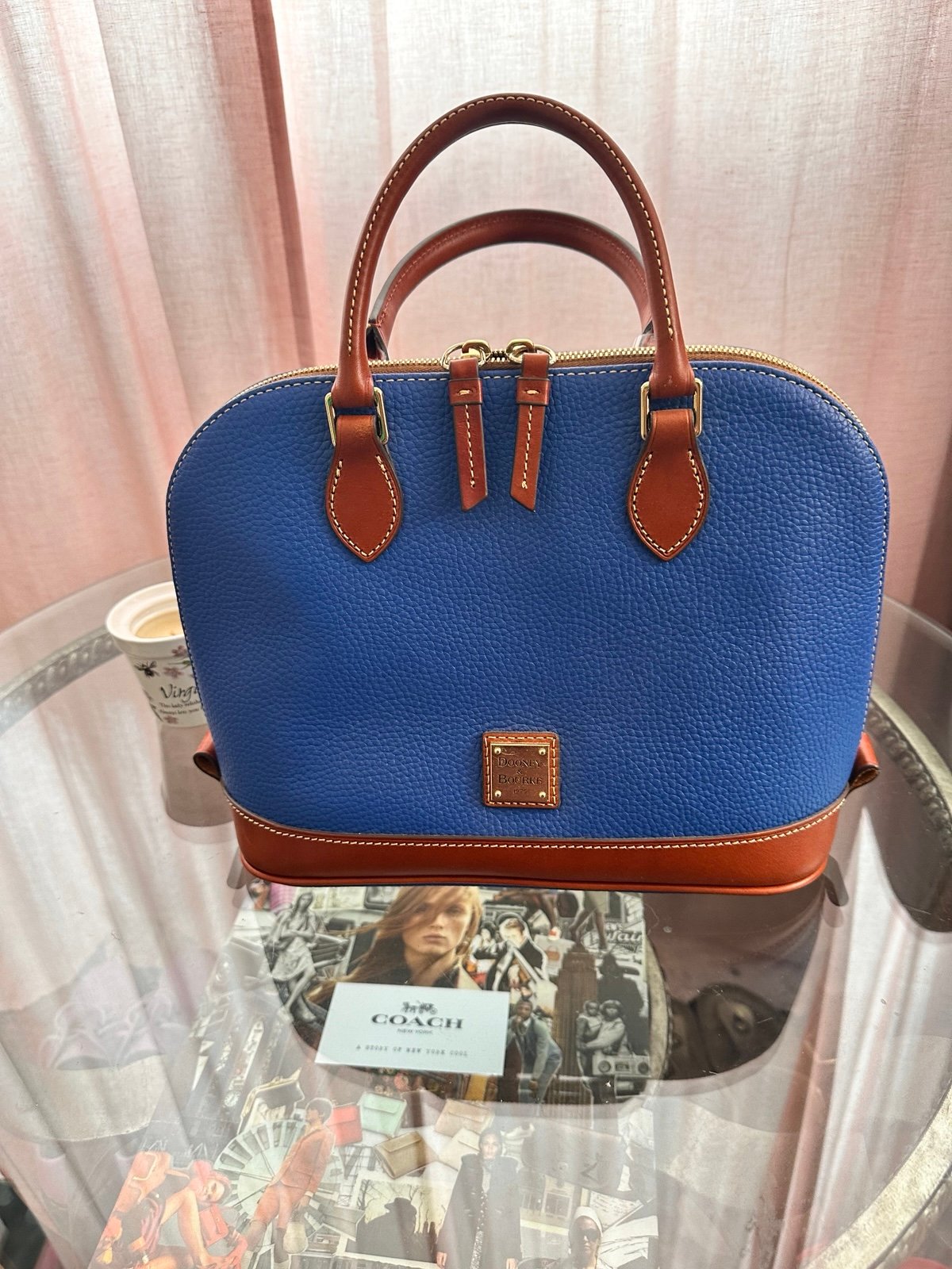 Dooney Bourke Zip Zip satchel French blue