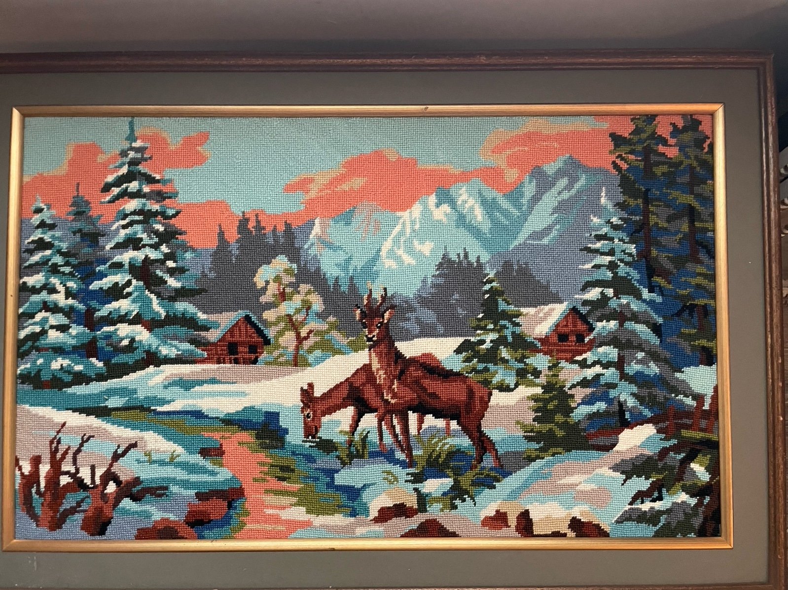 Vintage yarn art