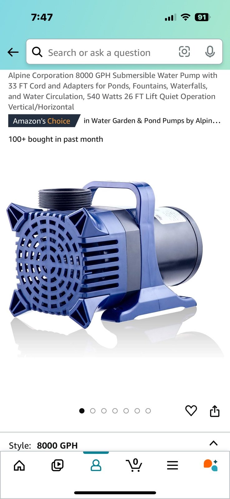 Pond pump