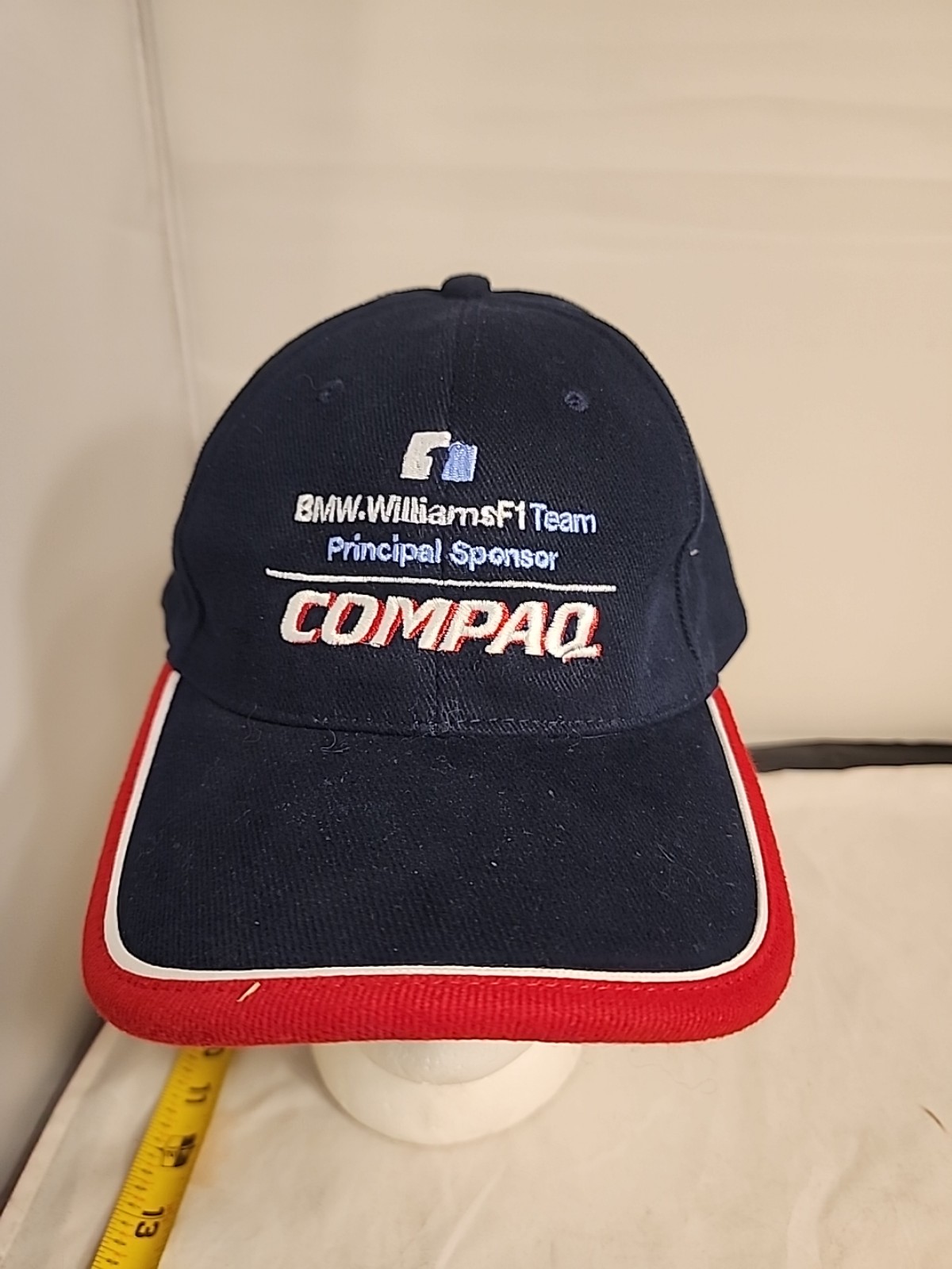 VTG BMW Williams F1 Team Principal Sponsor Compaq Cap racing hat Red/Blue