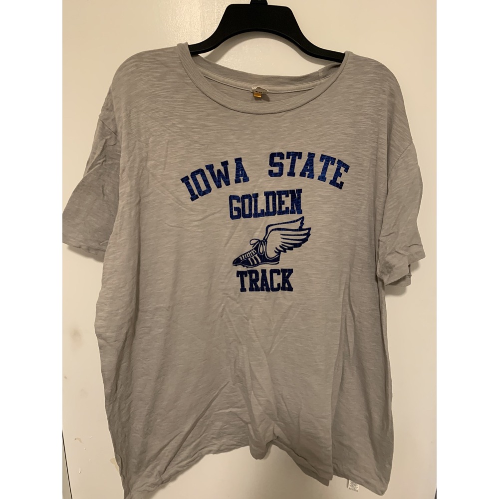 Vintage 1980s Iowa State Cyclones Track T Shirt Size XL
